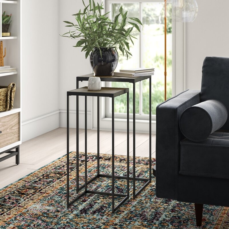Classic Elevated Frame Nesting Tables (Set of 2)
