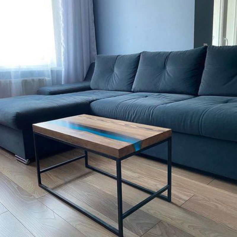 Beeline Solid Wood & Epoxy Resin Coffee Table