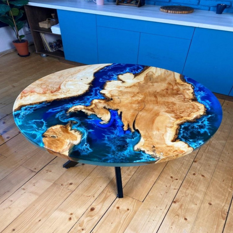 Tropics Solid Wood & Epoxy Resin Coffee Table