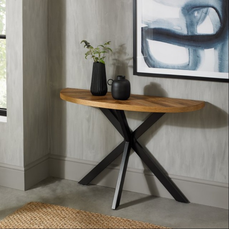 D Shape Design Console Table
