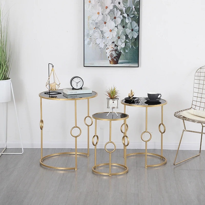 Rajasthani Black Side Table Set of 3