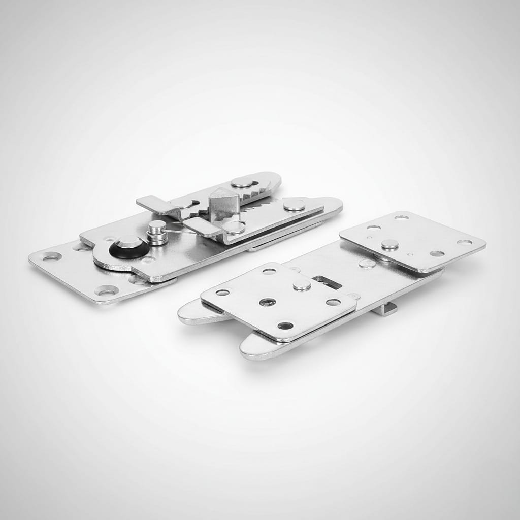 Full Metal MS Alligator sofa snap sectional couch connector |135X55 mm | l shaped couch connectors ensures firm hold